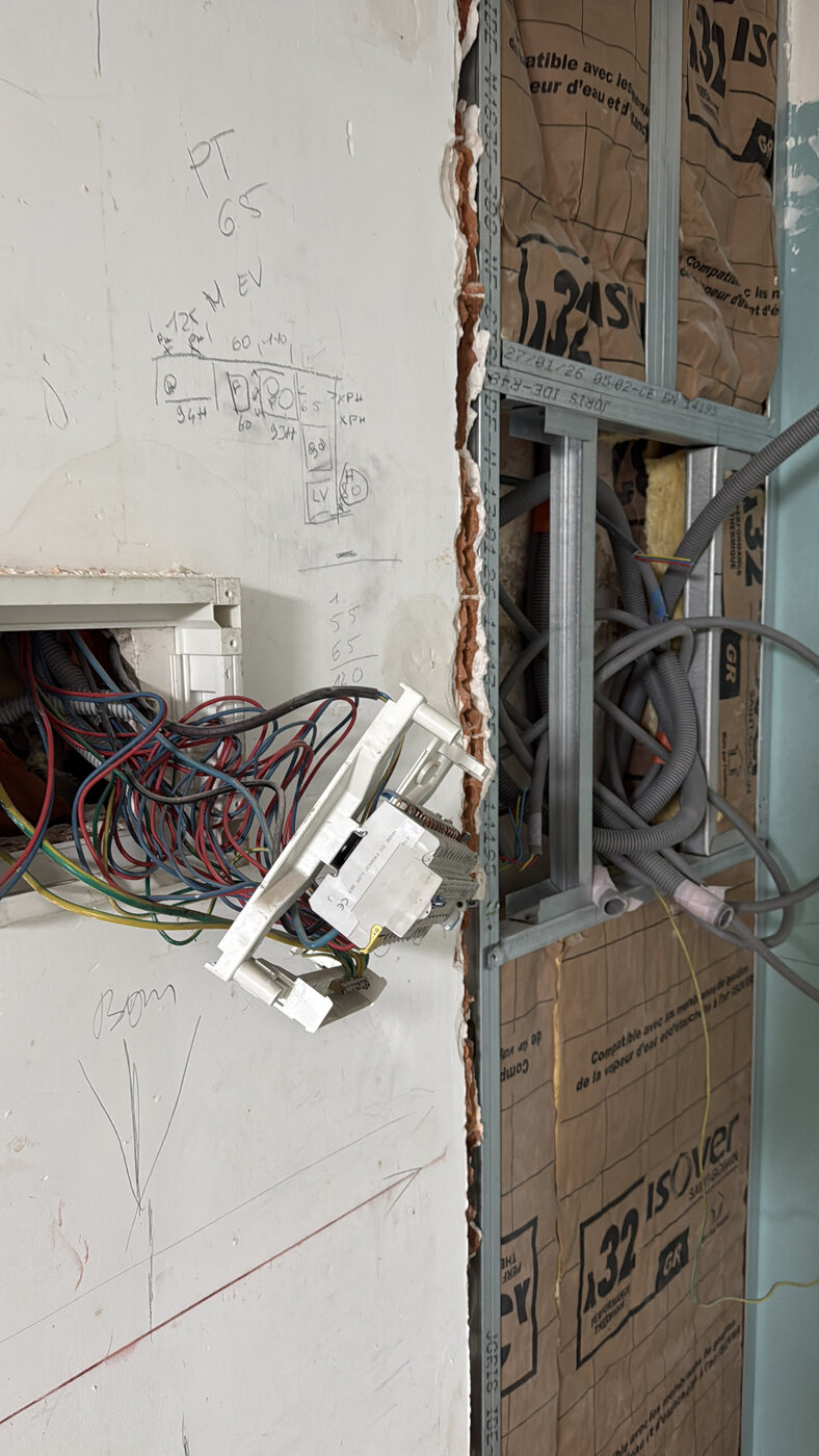 Tableau électrique avant rénovation